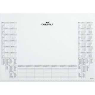 DURABLE Ersatzblock für Schreibunterlage mit Kalenderblock 570 x 405 mm weiß