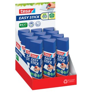 tesa ecoLogo Easy Stick Klebestift 25 g Thekendisplay
