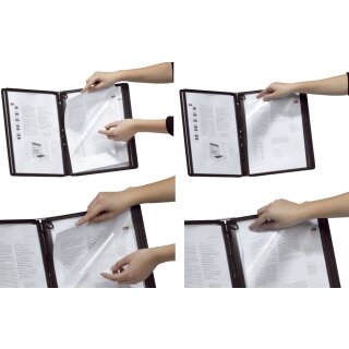 DURABLE Sichttafel FUNCTION DIN A4 transparent Tab: rot (Preis pro Stück)