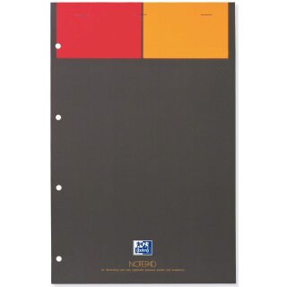 Oxford International Notizblock "NOTEPAD" DIN A4+ kariert 80 Blatt