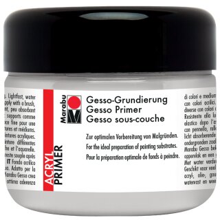 Marabu Acrylgrundierung Gesso 225 ml weiß