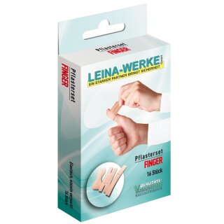 LEINA Pflaster Set "Finger" 16-teilig hautfarbe