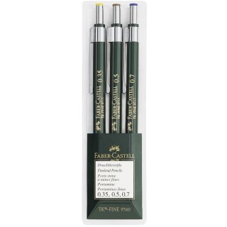 FABER-CASTELL Druckbleistift TK-FINE 9760 3er Etui