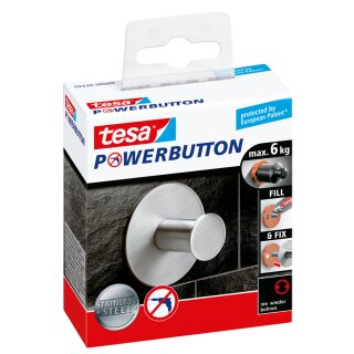 tesa Powerbutton Haken Classic rund