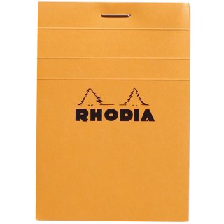 RHODIA Notizblock No. 11 DIN A7 kariert orange 80 Blatt