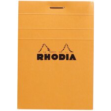 RHODIA Notizblock No. 11 DIN A7 kariert orange 80 Blatt