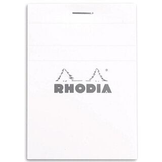 RHODIA Notizblock No. 11 DIN A7 kariert weiß 80 Blatt