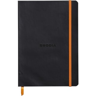RHODIA Notizbuch RHODIARAMA DIN A5 liniert schwarz 80 Blatt
