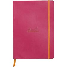 RHODIA Notizbuch RHODIARAMA DIN A5 liniert himbeere 80 Blatt