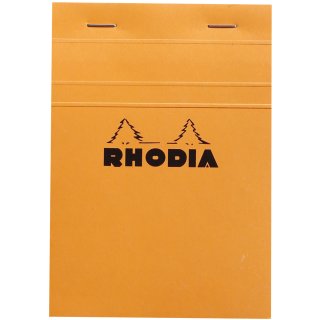 RHODIA Notizblock No. 13 DIN A6 kariert orange 80 Blatt
