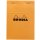 RHODIA Notizblock No. 13 DIN A6 kariert orange 80 Blatt