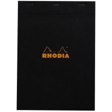 RHODIA Notizblock No. 18 DIN A4 kariert schwarz 80 Blatt