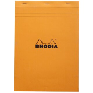 RHODIA Notizblock No. 18 DIN A4 kariert orange 80 Blatt