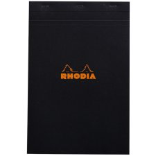 RHODIA Notizblock No. 19 DIN A4+ kariert schwarz 80 Blatt