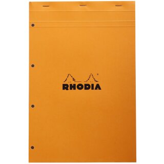 RHODIA Notizblock No. 20 DIN A4+ kariert orange 80 Blatt