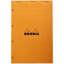 RHODIA Notizblock No. 20 DIN A4+ kariert orange 80 Blatt
