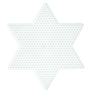 Hama Stiftplatte "großer Stern" weiß für Bügelperlen midi