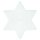 Hama Stiftplatte "großer Stern" weiß für Bügelperlen midi