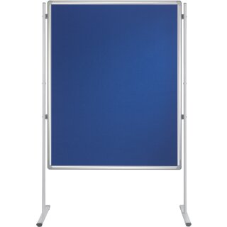 FRANKEN Textiltafel PRO (B)1.200 x (H)1.800 mm Filz blau Speditionsversand