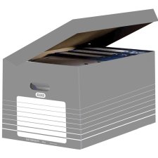 ELBA Archiv Klappdeckelbox DIN A4 grau / weiß...