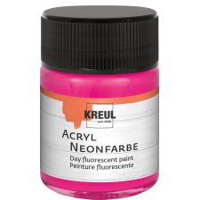 KREUL Acryl Neonfarbe im Glas neonpink 50 ml