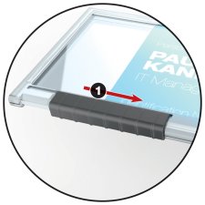 DURABLE Ausweishalter PUSHBOX MONO transparent 10 Stück