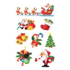 HERMA Weihnachts Sticker DECOR "Santa Claus" 3...