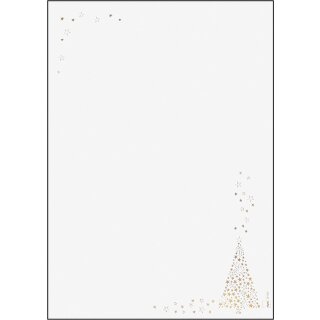 sigel Weihnachts Motiv Papier "Golden Tree" A4 90 g/qm 100 Blatt