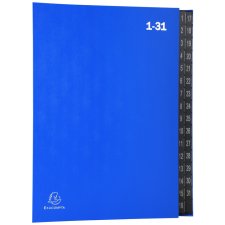 EXACOMPTA Pultordner DIN A4 1-31 32 Fächer blau