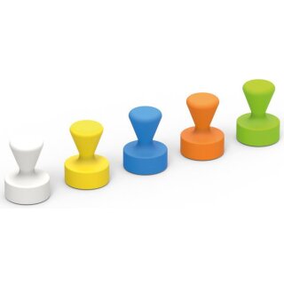 MAUL Neodym Kegelmagnet Durchmesser: 12 mm farbig sortiert 10 Magnete