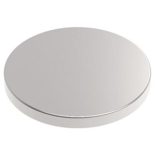 MAUL Neodym Magnet selbstklebend Durchmesser: 10 x (H)1 mm nickel 20 Magnete
