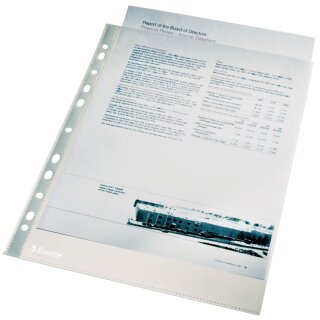 Esselte Prospekthülle Premium A4 PP glasklar 0,10 mm 100 Hüllen