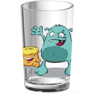 emsa Kinder Trinkglas "KIDS" 0,2 Liter Motiv: Monster spülmaschinenfest