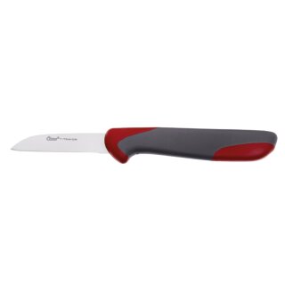 Clauss Küchenmesser "Titanium" Länge: 60 mm grau / rot