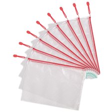 tarifold Reißverschlusstasche ZIPPER DIN A4 PVC rot (1 Stück)
