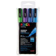 POSCA Pigmentmarker PC-3ML Glitter 4er Box