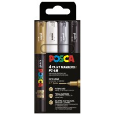 POSCA Pigmentmarker PC-1MC 4er Etui