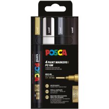 POSCA Pigmentmarker POSCA PC-5M 4er Box