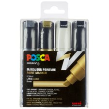 POSCA Pigmentmarker PC-8K 4er Etui