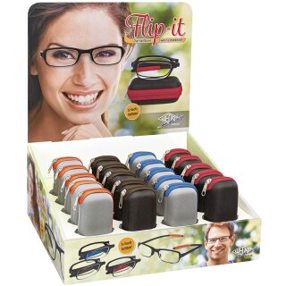 WEDO Falt Lesebrillen "Flip it" 20er Display sortiert