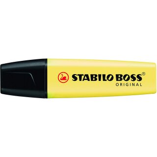 STABILO Textmarker BOSS ORIGINAL Pastel pastellgelb