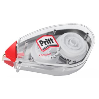 Pritt Korrekturroller Compact Flex 4,2 mm x 10 m mit flexibler Spitze