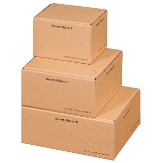 smartboxpro Paket Versandkarton "Smart Mailer" klein braun (Preis pro Stück)