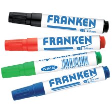 FRANKEN Flipchart Marker Strichstärke: 2-6 mm 4er Etui