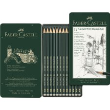 FABER-CASTELL Bleistift CASTELL 9000 Design 12er Metalletui
