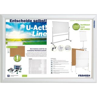 FRANKEN Plakatrahmen Security feuerfest DIN A3