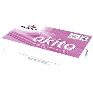Fripa Kosmetiktücher Akito 2-lagig hochweiß 100 Blatt
