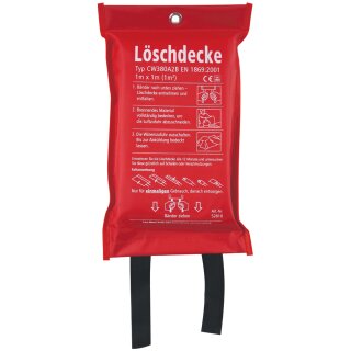 HYGOSTAR Feuerlöschdecke FIRE PROTECT DIN EN 1869:2001 aus Glasfaser