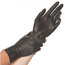 HYGOSTAR Latex Handschuh "DIABLO" S schwarz 100...