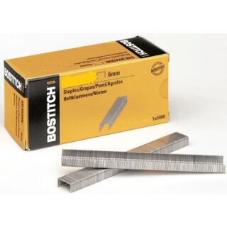 BOSTITCH Heftklammern STCR5019 6 mm Inhalt: 5.000 Stück
